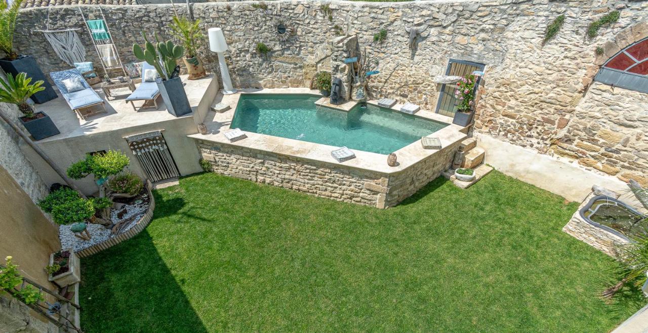 Le Baratier - Demeure De Charme Sauna & Piscine Calvisson Exteriér fotografie